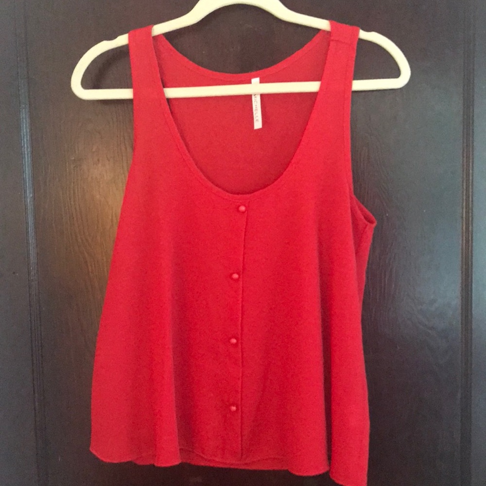 Michelle Red Tank Top